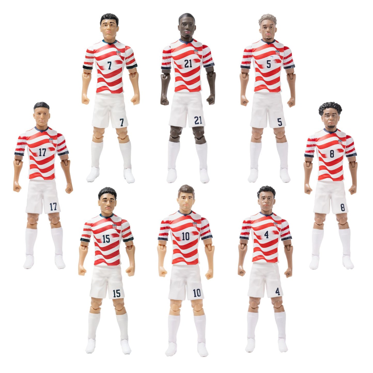 Banbo Toys SOCKERS 2026 USMNT Antonee Robinson Home Jersey 8" Collectible Soccer Action Figure