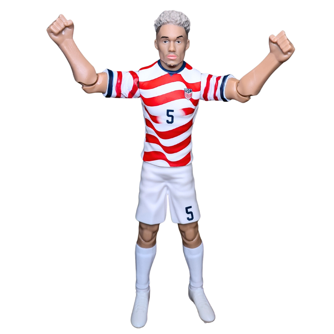 Banbo Toys SOCKERS 2026 USMNT Antonee Robinson (Home Jersey) 8" Collectible Soccer Action Figure