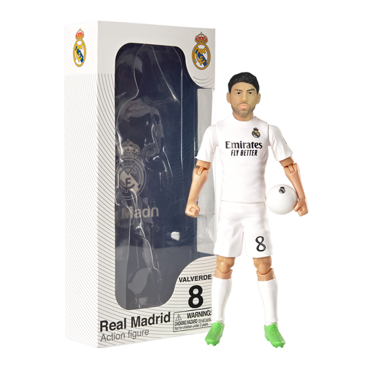 Banbo Toys SOCKERS Real Madrid Federico Valverde 8" Collectible Soccer Action Figure