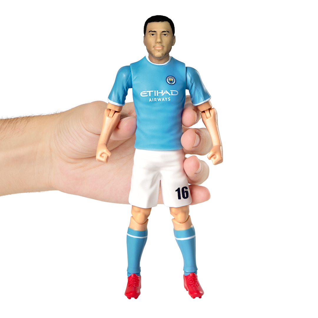 Banbo Toys SOCKERS Manchester City Rodrigo "Rodri" Hernández Cascante 8" Collectible Soccer Action Figure