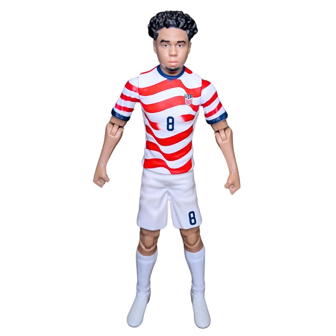 Banbo Toys SOCKERS 2026 USMNT Weston McKennie (Home Jersey) 8" Collectible Soccer Action Figure