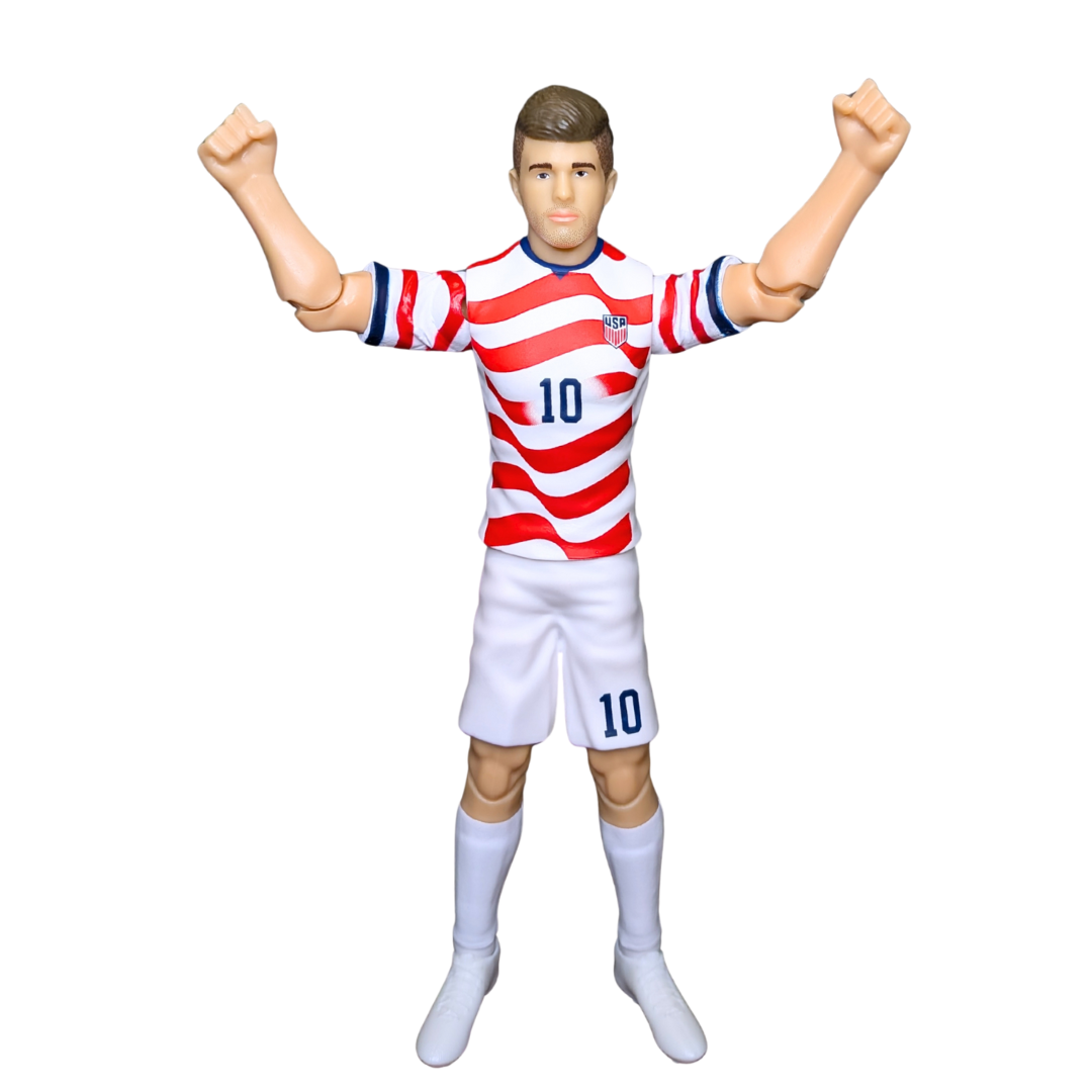 Banbo Toys SOCKERS 2026 USMNT Christian Pulisic Home Jersey 8" Collectible Soccer Action Figure