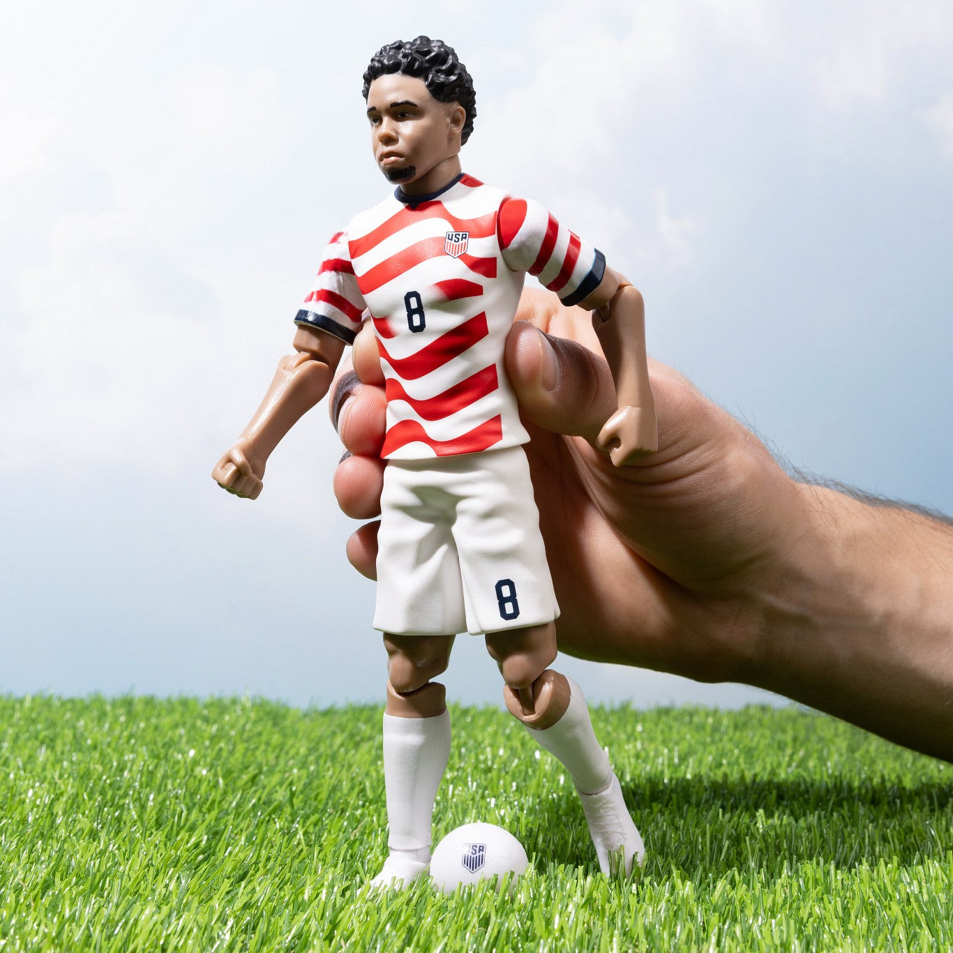Banbo Toys SOCKERS 2026 USMNT Weston McKennie Home Jersey 8" Collectible Soccer Action Figure