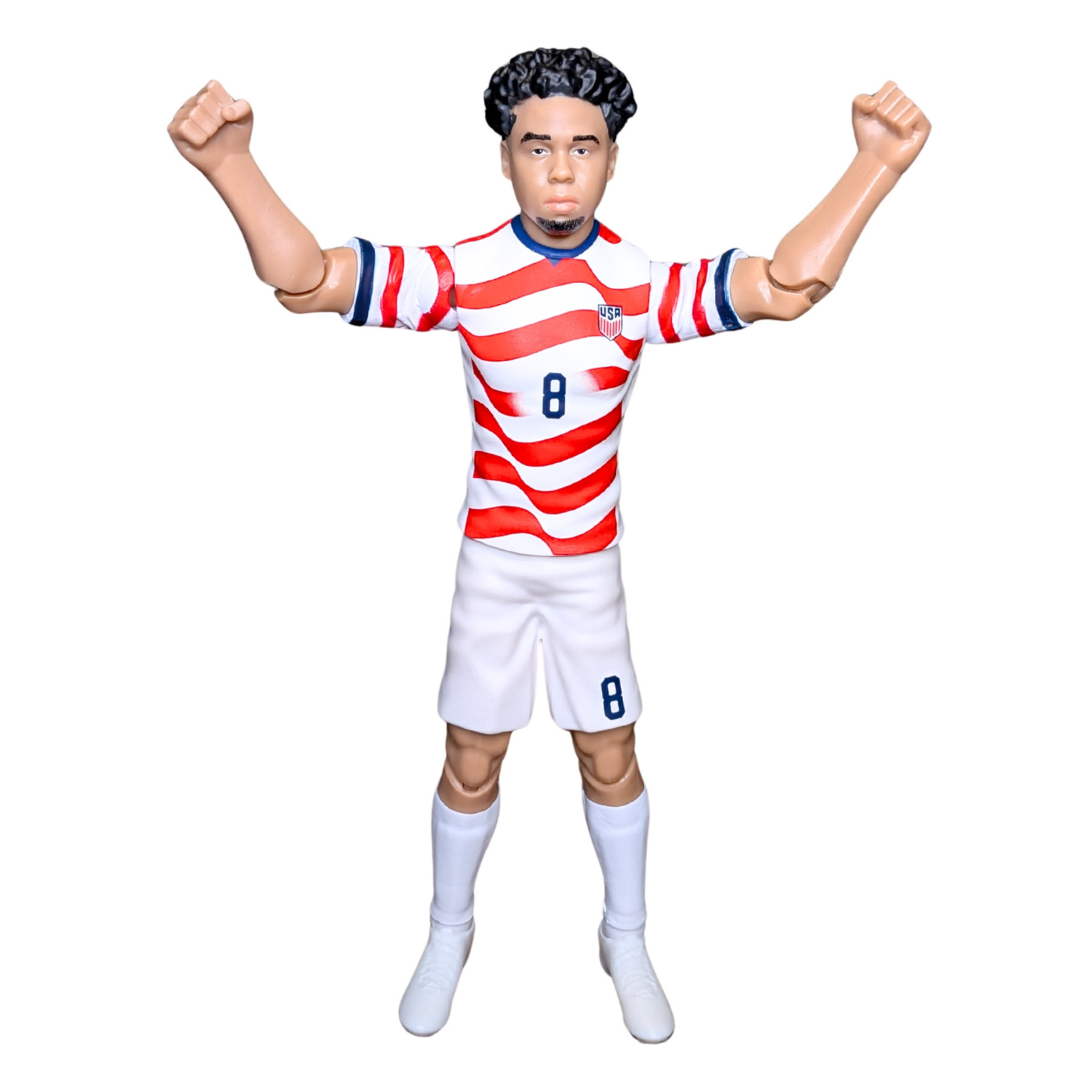 Banbo Toys SOCKERS 2026 USMNT Weston McKennie Home Jersey 8" Collectible Soccer Action Figure