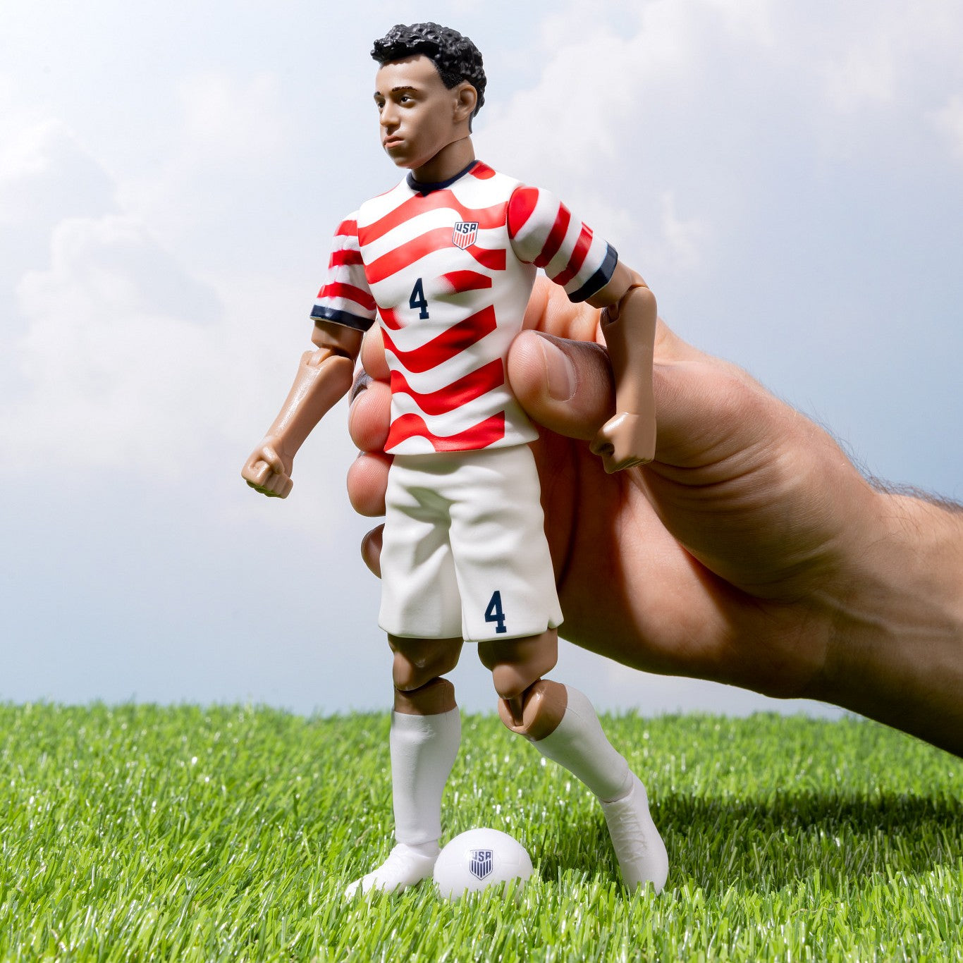 Banbo Toys SOCKERS 2026 USMNT Tyler Adams Home Jersey 8" Collectible Soccer Action Figure