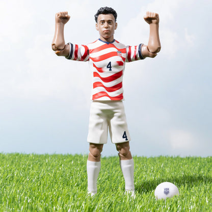 Banbo Toys SOCKERS 2026 USMNT Tyler Adams Home Jersey 8" Collectible Soccer Action Figure