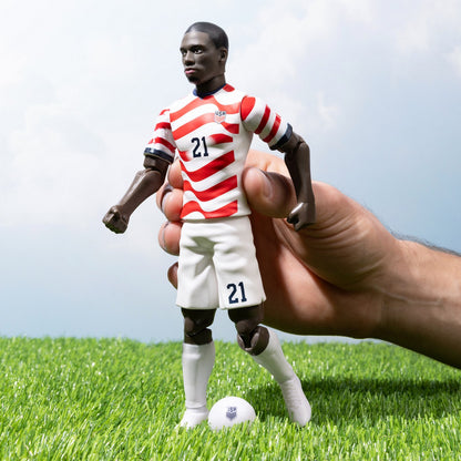 Banbo Toys SOCKERS 2026 USMNT Tim Weah Home Jersey 8" Collectible Soccer Action Figure