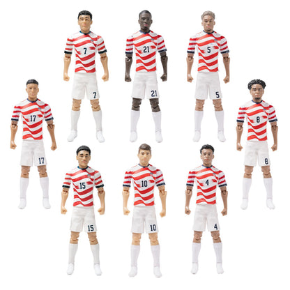 Banbo Toys SOCKERS 2026 USMNT Tim Weah Home Jersey 8" Collectible Soccer Action Figure