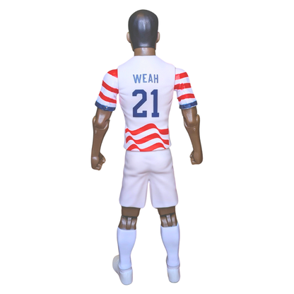 Banbo Toys SOCKERS 2026 USMNT Tim Weah Home Jersey 8" Collectible Soccer Action Figure