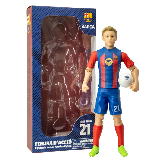 Banbo Toys SOCKERS FC Barcelona Frenkie de Jong 8" Collectible Soccer Action Figure