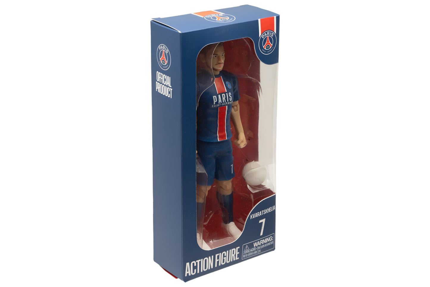 Banbo Toys SOCKERS Paris Saint-Germain Khvicha Kvaratskhelia 8" Collectible Soccer Action Figure