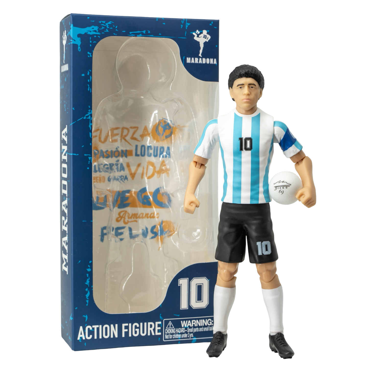 Banbo Toys SOCKERS Legends Diego Maradona Argentina 8" Collectible Soccer Action Figure