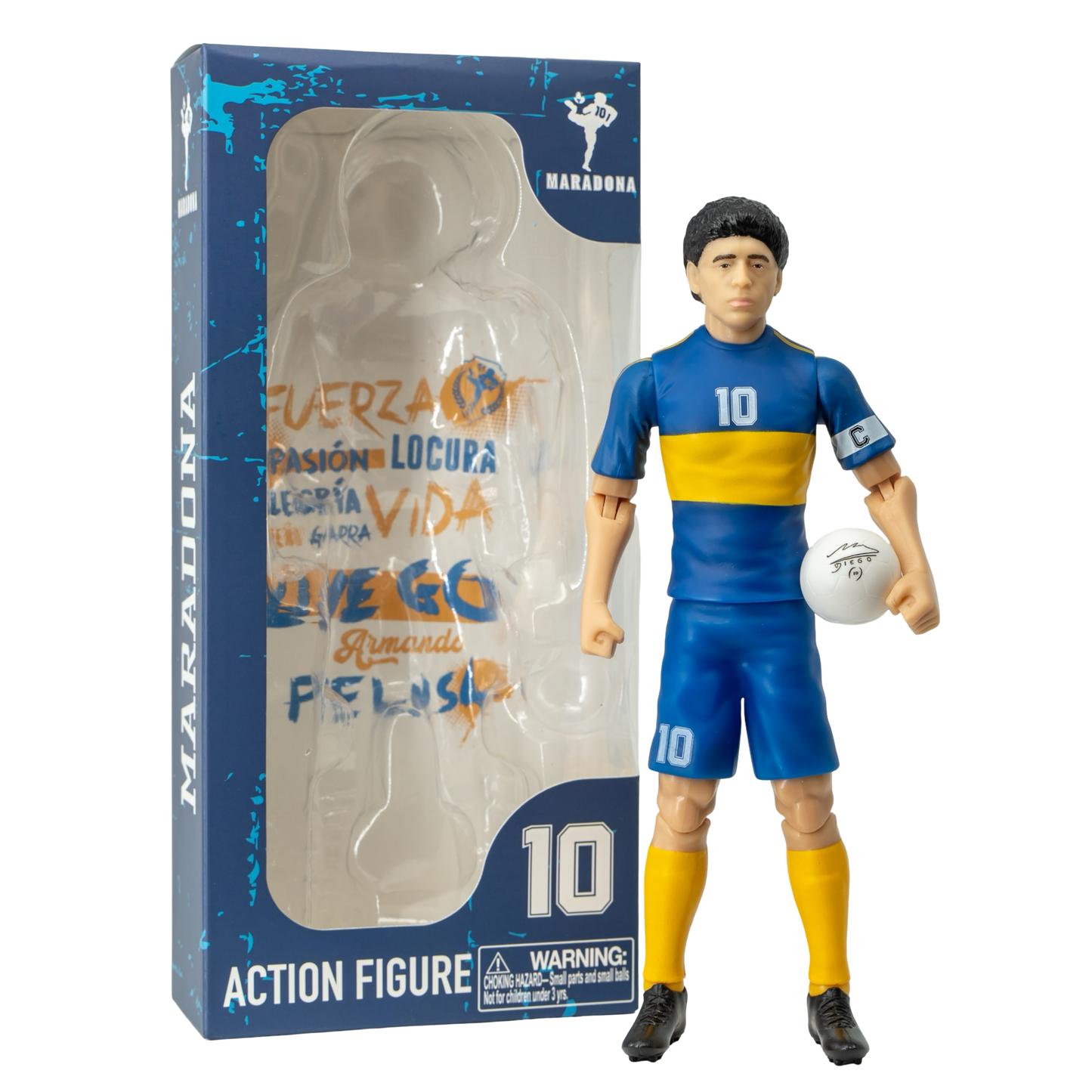 Banbo Toys SOCKERS Legends Diego Maradona Boca Juniors 8" Collectible Soccer Action Figure