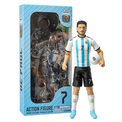 Banbo Toys SOCKERS Argentina National Rodrigo De Paul 8" Collectible Soccer Action Figure