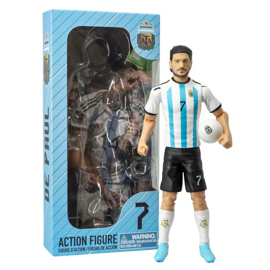 Banbo Toys SOCKERS Argentina National Rodrigo De Paul 8" Collectible Soccer Action Figure
