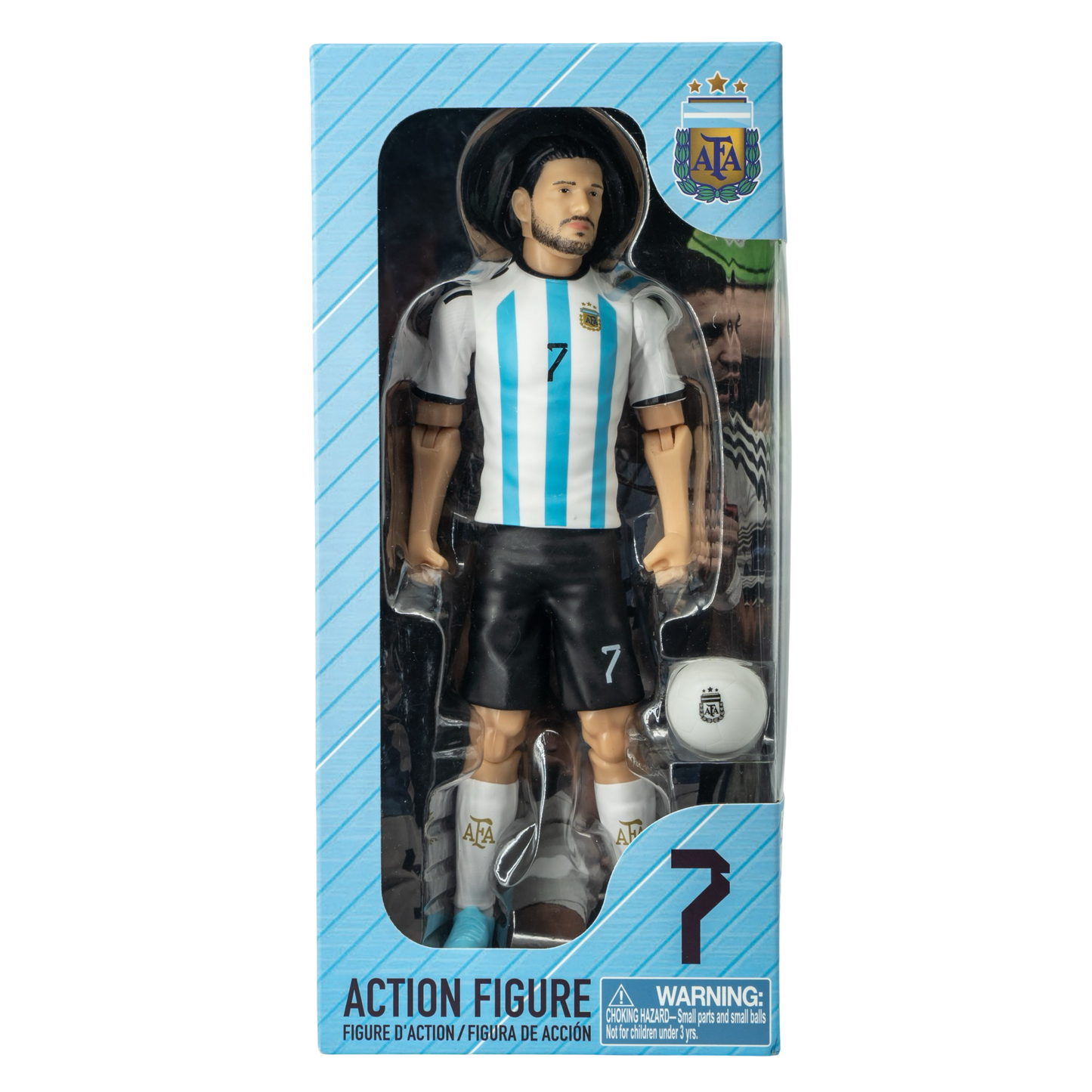 Banbo Toys SOCKERS Argentina National Rodrigo De Paul 8" Collectible Soccer Action Figure