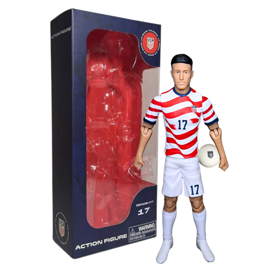 Banbo Toys SOCKERS 2026 USMNT Alejandro Zendejas (Home Jersey) 8" Collectible Soccer Action Figure
