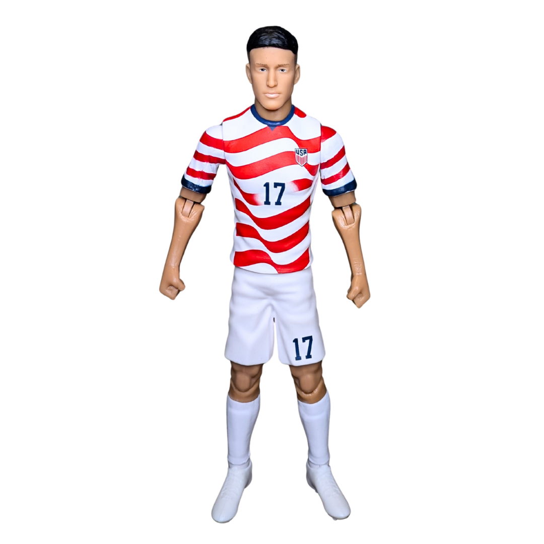 Banbo Toys SOCKERS 2026 USMNT Alejandro Zendejas (Home Jersey) 8" Collectible Soccer Action Figure