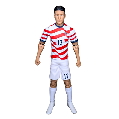 Banbo Toys SOCKERS 2026 USMNT Alejandro Zendejas (Home Jersey) 8" Collectible Soccer Action Figure