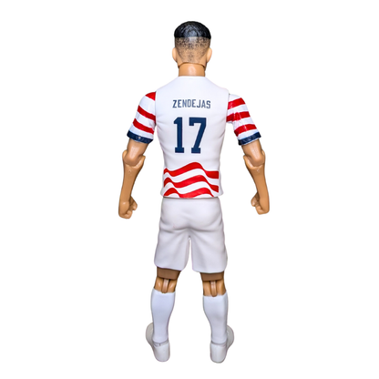 Banbo Toys SOCKERS 2026 USMNT Alejandro Zendejas (Home Jersey) 8" Collectible Soccer Action Figure