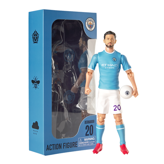 Banbo Toys SOCKERS Manchester City Bernardo Silva 8" Collectible Soccer Action Figure