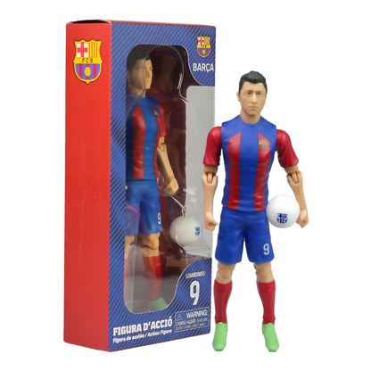 Banbo Toys SOCKERS FC Barcelona Lewandowski 8" Collectible Soccer Action Figure