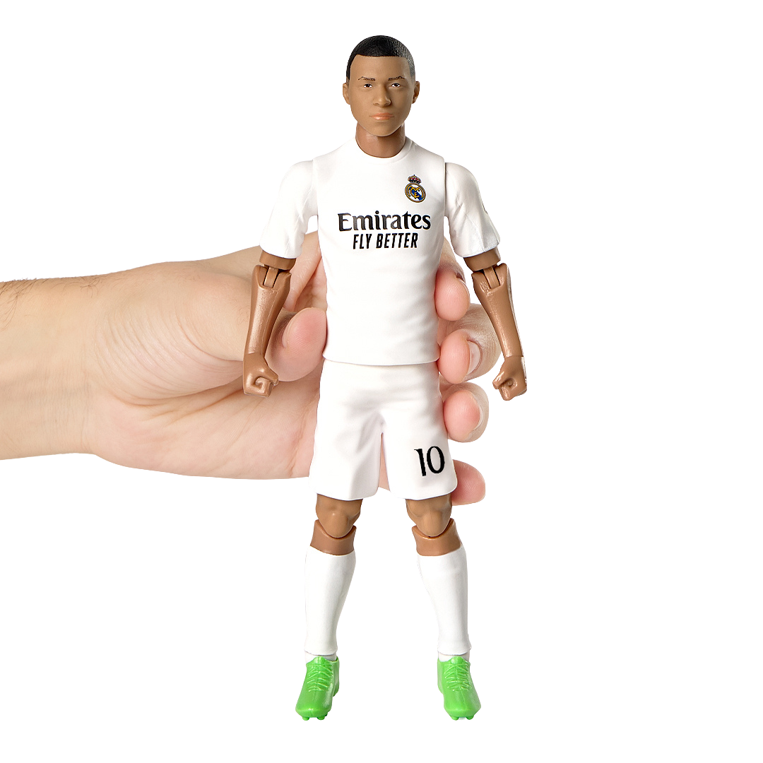 Banbo Toys SOCKERS Real Madrid CF Kylian Mbappé 8" Collectible Soccer Action Figure