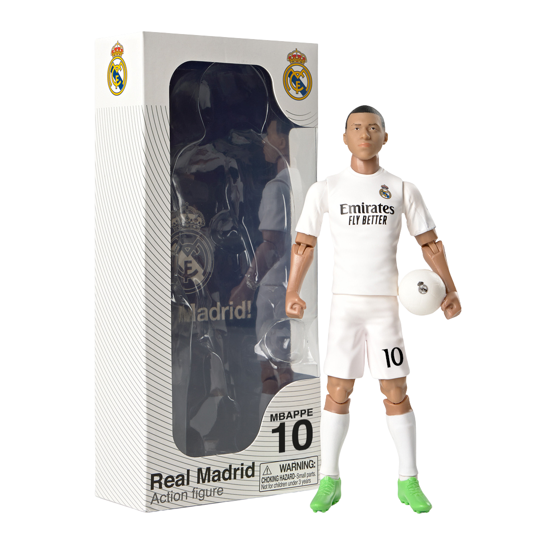 Banbo Toys SOCKERS Real Madrid CF Kylian Mbappé 8" Collectible Soccer Action Figure