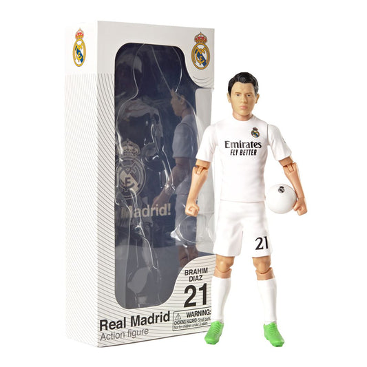 Banbo Toys SOCKERS Real Madrid CF Brahim Díaz 8" Collectible Soccer Action Figure